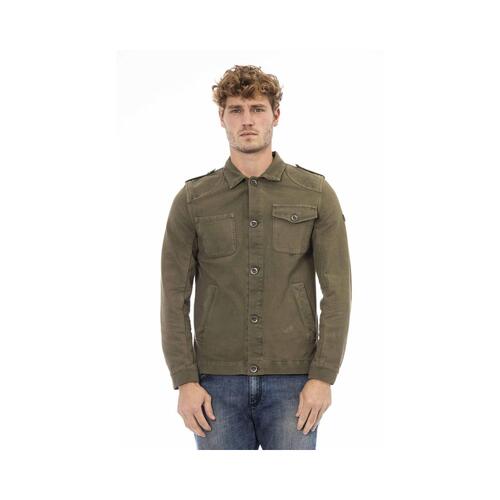 Distretto12 Men's Green Cotton Jacket - 50 IT - Main Image