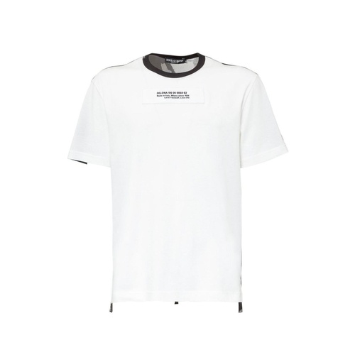 Dolce & Gabbana Men's White Cotton T-Shirt - 46 IT - Main Image