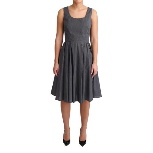 Sleeveless A-line Dress with Polka Dot Pattern 44 IT Women - Main Image
