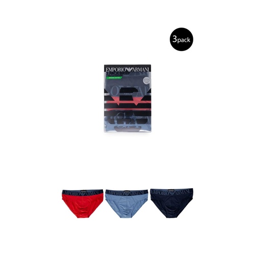 Emporio Armani Underwear Men's Blue Cotton Underwear - 44 IT - Main Image