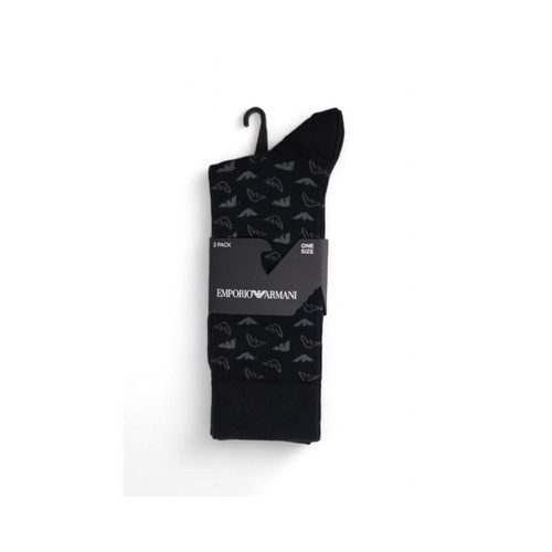 Emporio Armani Underwear Men's Black Cotton Sock - One Size - Main Image