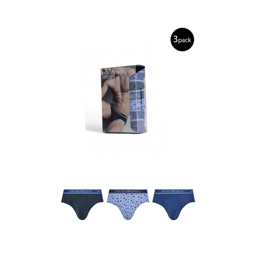 Emporio Armani Underwear Men's Blue Cotton Underwear - 44 IT - Main Image