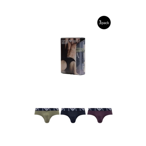 Emporio Armani Underwear Men's Blue Cotton Underwear - 44 IT - Main Image
