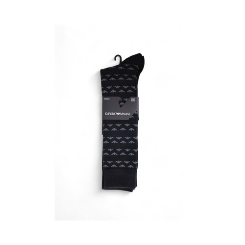 Emporio Armani Underwear Men's Black Cotton Sock - One Size - Main Image