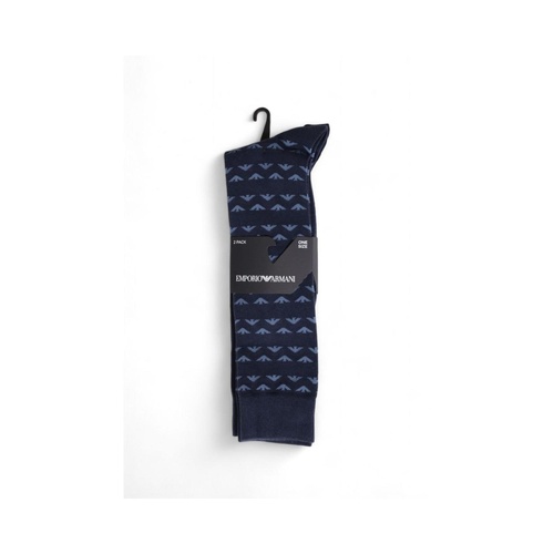 Emporio Armani Underwear Men's Blue Cotton Sock - One Size - Main Image