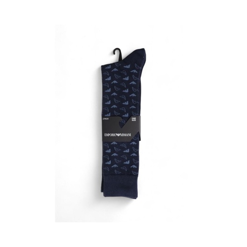 Emporio Armani Underwear Men's Blue Cotton Sock - One Size - Main Image
