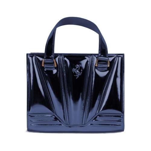 Ferrari Women's Blue Leather Handbag - One Size - Main Image
