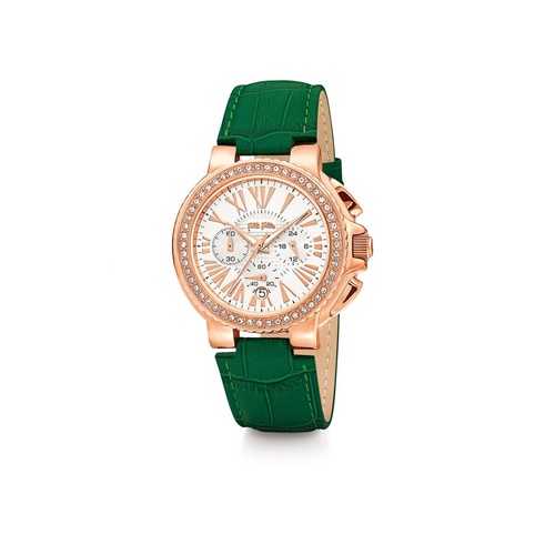 Folli Follie Women's Green Leather Watch - One Size - Main Image
