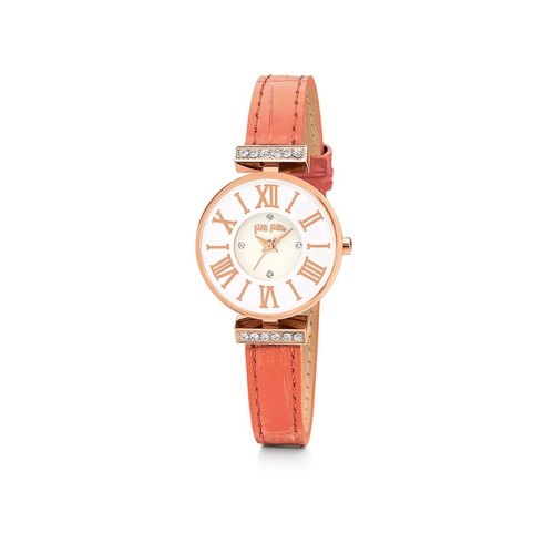 Folli Follie Women's Orange Leather Watch - One Size - Main Image