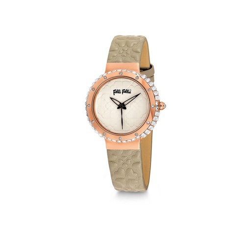 Folli Follie Women's Beige Leather Watch - One Size - Main Image