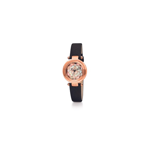 Folli Follie Women's Black Leather Watch - One Size - Main Image