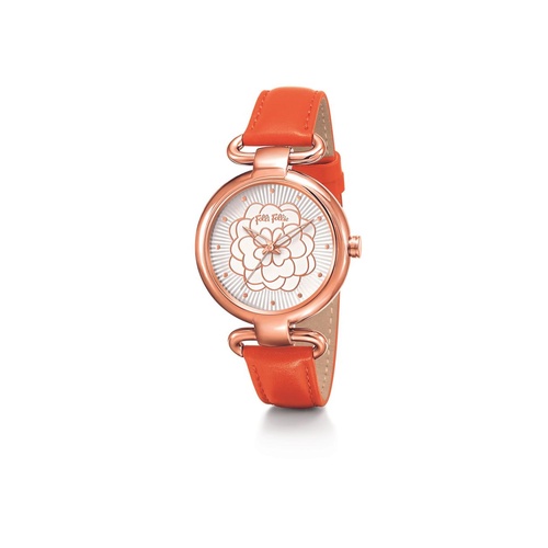Folli Follie Women's Orange Leather Watch - One Size - Main Image