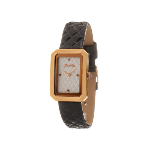 Folli Follie Women's Black Leather Watch - One Size - Main Image