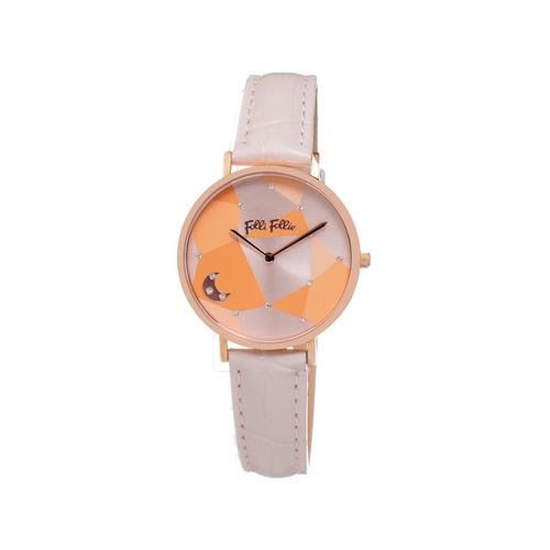 Folli Follie Women's Beige Leather Watch - One Size - Main Image