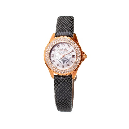 Folli Follie Women's Black Leather Watch - One Size - Main Image