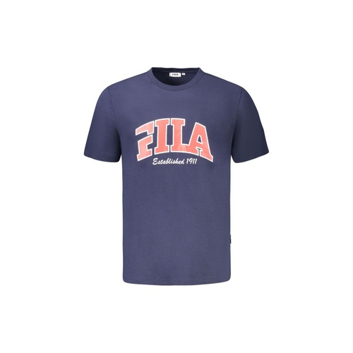 Fila Men's Blue Cotton  T-Shirt - XL - Main Image