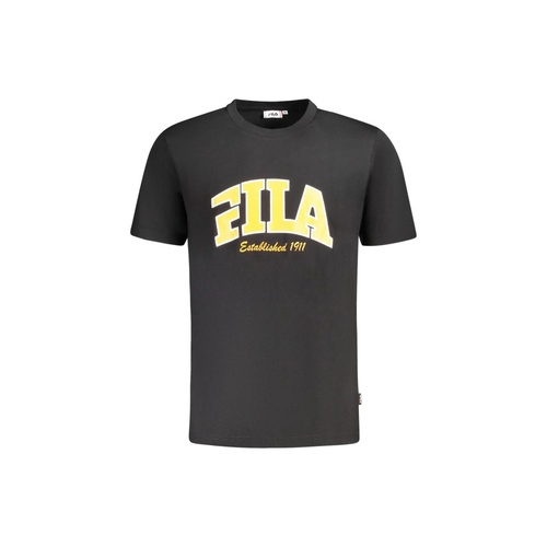 Fila Men's Black Cotton  T-Shirt - L - Main Image