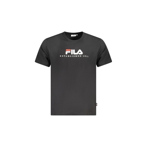 Fila Men's Black Cotton Unisex T-Shirt - L - Main Image