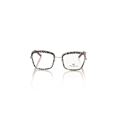 Frankie Morello Women's Chic Zebra Pattern Square Eyeglasses - One Size - Main Image