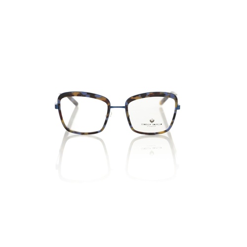 Frankie Morello Women's Chic Blue Havana Square Eyeglasses - One Size - Main Image