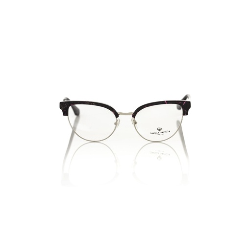 Frankie Morello Women's Glittering Bordeaux Clubmaster Eyeglasses - One Size - Main Image