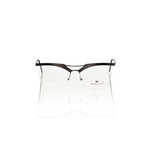 Frankie Morello Women's Glitter Black Metal Clubmaster Eyeglasses - One Size - Main Image