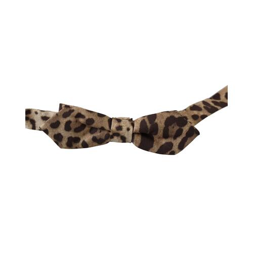 DOLCE & GABBANA Exclusive Bow Tie - Brown Leopard One Size Men - Main Image