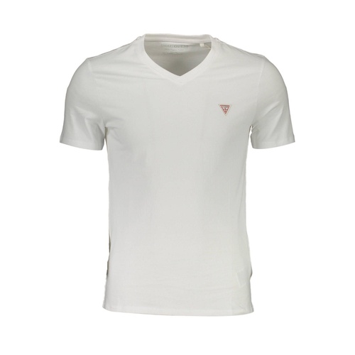 Guess Jeans Men's Chic V-Neck Logo Tee in Organic Cotton - XL - Main Image