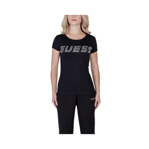 Guess Active Women's Black Cotton Tops & T-Shirt - 40 IT - Main Image
