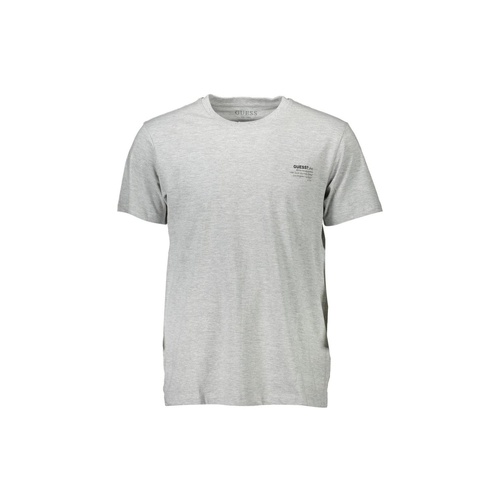 Guess Jeans Men's Classic Gray Crew Neck Logo Tee - 2XL - Main Image