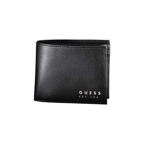 Guess Jeans Men's Black Leather Wallet - One Size - Main Image