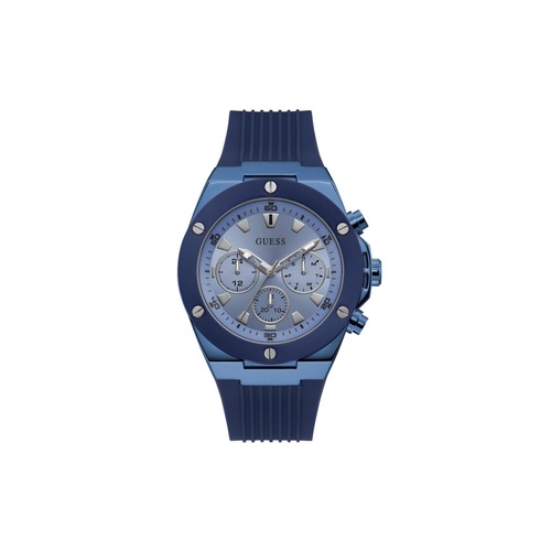 Guess Men's Blue Silicone Watch - One Size - Main Image