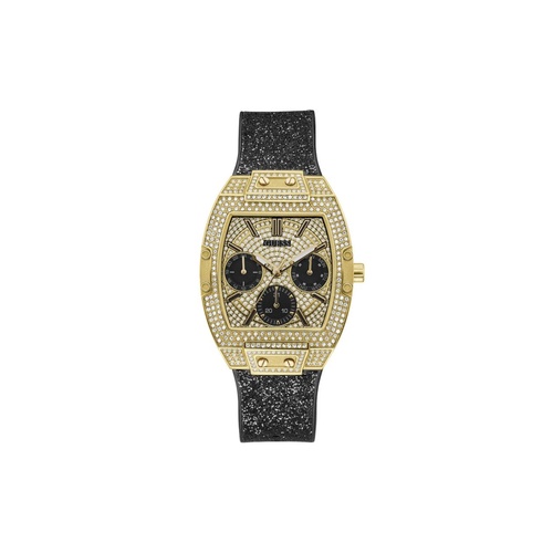 Guess Women's Black Leather Watch - One Size - Main Image