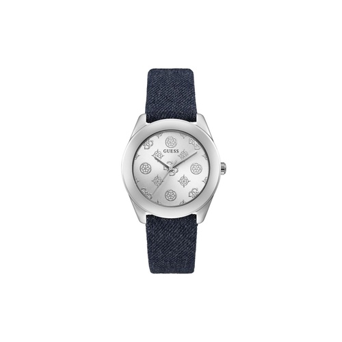 Guess Women's Blue Leather Watch - One Size - Main Image