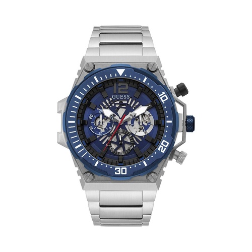 Guess Men's Silver Stainless Steel Watch - One Size - Main Image