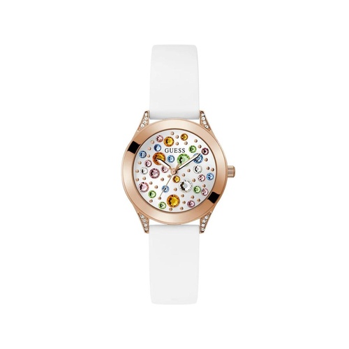 Guess Women's White Silicone Watch - One Size - Main Image