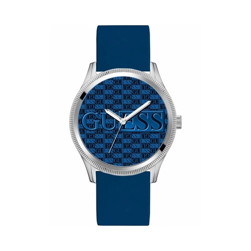 Guess Men's Blue Silicone Watch - One Size - Main Image