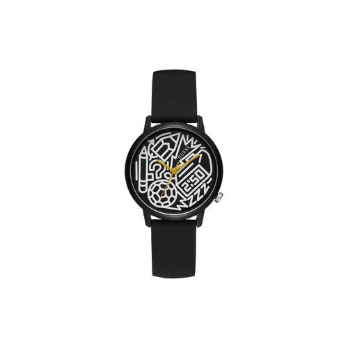 Guess Women's Black Silicone Watch - One Size - Main Image