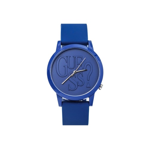 Guess Unisex's Blue Rubber Watch - One Size - Main Image