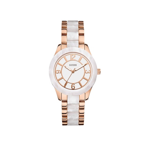 Guess Women's Pink Steel And Polycarbonate Watch - One Size - Main Image