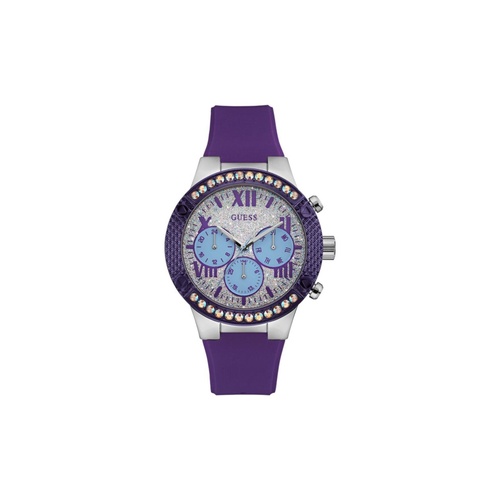 Guess Women's Purple Silicone Watch - One Size - Main Image