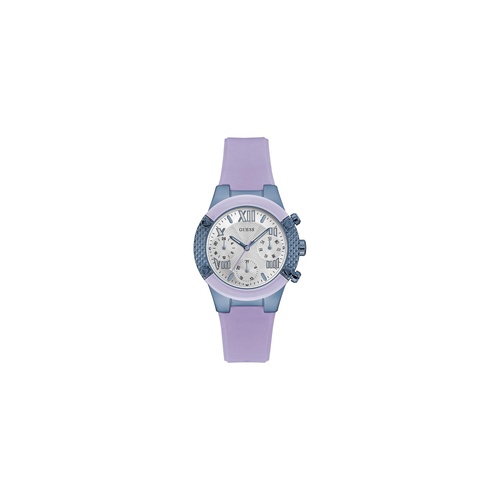Guess Women's Purple Silicone Watch - One Size - Main Image
