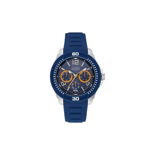 Guess Men's Blue Rubber Watch - One Size - Main Image