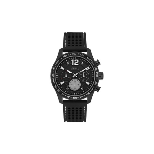 Guess Men's Black Silicone Watch - One Size - Main Image