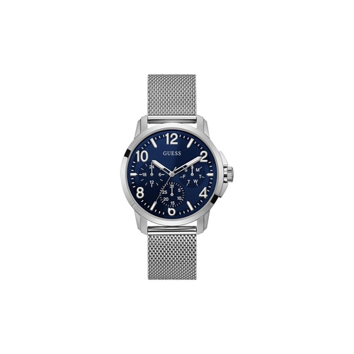 Guess Men's Silver Steel Watch - One Size - Main Image
