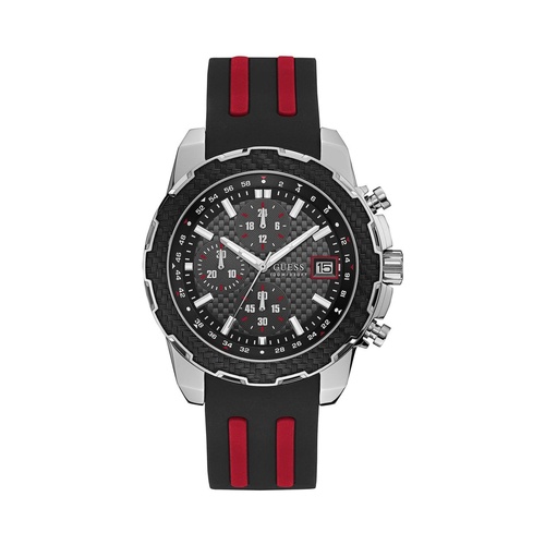 Guess Men's Black Rubber Watch - One Size - Main Image