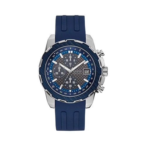Guess Men's Blue Rubber Watch - One Size - Main Image