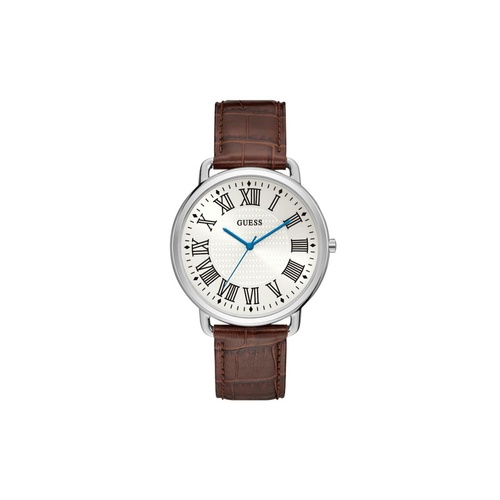Guess Men's Brown Leather Watch - One Size - Main Image