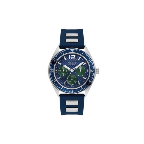 Guess Men's Blue Silicone Watch - One Size - Main Image