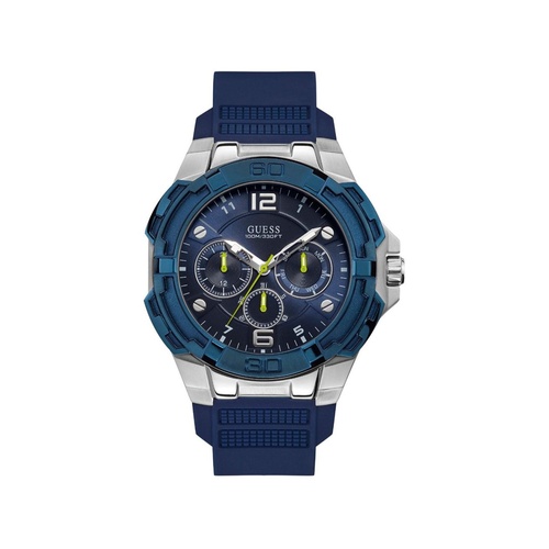 Guess Men's Blue Rubber Watch - One Size - Main Image